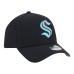 Подростковая Seattle Kraken New Era Deep Sea Blue 9FORTY A-Frame Adjustable Hat
