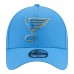 Подростковая St. Louis Blues New Era Blue 9FORTY A-Frame Adjustable Hat
