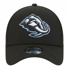 Подростковая Utah Mammoth New Era Black 9FORTY A-Frame Adjustable Hat