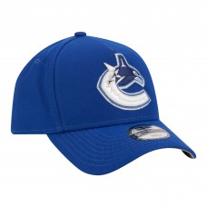 Подростковая Vancouver Canucks New Era Blue 9FORTY A-Frame Adjustable Hat