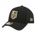 Подростковая Vegas Golden Knights New Era Black 9FORTY A-Frame Adjustable Hat
