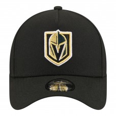 Подростковая Vegas Golden Knights New Era Black 9FORTY A-Frame Adjustable Hat