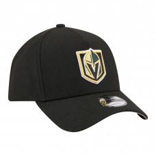 Подростковая Vegas Golden Knights New Era Black 9FORTY A-Frame Adjustable Hat
