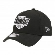 Подростковая Los Angeles Kings New Era Black 9FORTY A-Frame Adjustable Hat