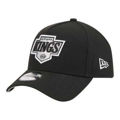 Подростковая Los Angeles Kings New Era Black 9FORTY A-Frame Adjustable Hat