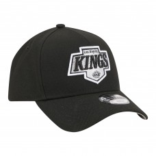 Подростковая Los Angeles Kings New Era Black 9FORTY A-Frame Adjustable Hat