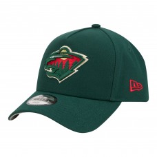 Подростковая Minnesota Wild New Era Green 9FORTY A-Frame Adjustable Hat