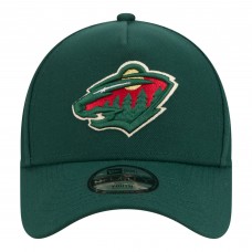 Подростковая Minnesota Wild New Era Green 9FORTY A-Frame Adjustable Hat