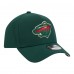 Подростковая Minnesota Wild New Era Green 9FORTY A-Frame Adjustable Hat