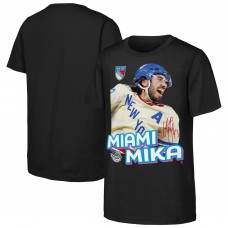 Подростковая New York Rangers Mika Zibanejad Outerstuff Black Miami Mika T-Shirt