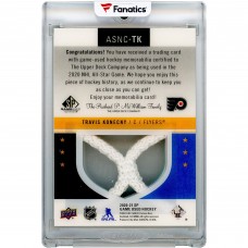 Travis Konecny Philadelphia Flyers 2020-21 Upper Deck SP Game-Used 2020 NHL All-Star Skills Material Net Cord #ASNC-TK #5/35 Card