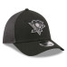 Бейсболка Pittsburgh Penguins New Era Black Neo Mesh 39THIRTY M-Crown Stretch