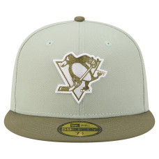 Бейсболка Pittsburgh Penguins New Era Sage Green/Olive Color Pack 59FIFTY Бейсболка Pittsburgh Penguins New Era Sage Green/Olive Color Pack 59FIFTY