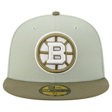 Бейсболка Boston Bruins New Era Sage Green/Olive Color Pack 59FIFTY