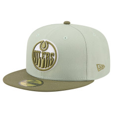 Бейсболка Edmonton Oilers New Era Sage Green/Olive Color Pack 59FIFTY