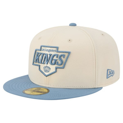 Бейсболка Los Angeles Kings New Era Cream/Blue Color Pack Two-Tone 59FIFTY
