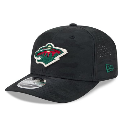 Бейсболка Minnesota Wild New Era Black Camo 9SEVENTY Perforated