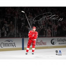 Patrick Kane Detroit Red Wings Autographed Fanatics Authentic 8 x 10 500th NHL Goal Celebration Photograph