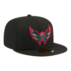 Бейсболка Washington Capitals New Era Black Color Pop 59FIFTY