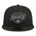 Бейсболка Los Angeles Kings New Era Black Color Pop 59FIFTY