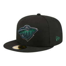 Бейсболка Minnesota Wild New Era Black Color Pop 59FIFTY