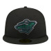 Бейсболка Minnesota Wild New Era Black Color Pop 59FIFTY