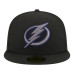 Бейсболка Tampa Bay Lightning New Era Black Color Pop 59FIFTY
