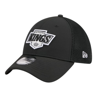 Бейсболка Los Angeles Kings New Era Black Logo 39THIRTY