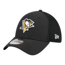 Бейсболка Pittsburgh Penguins New Era Black Logo 39THIRTY