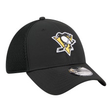 Бейсболка Pittsburgh Penguins New Era Black Logo 39THIRTY