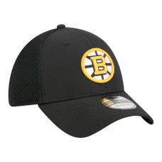 Бейсболка Boston Bruins New Era Black Logo 39THIRTY