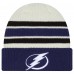 Tampa Bay Lightning New Era Cream/Blue Vintage Cuffed Knit Hat Tampa Bay Lightning New Era Cream/Blue Vintage Cuffed Knit Hat