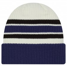 Tampa Bay Lightning New Era Cream/Blue Vintage Cuffed Knit Hat