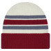 Colorado Avalanche New Era Cream/Burgundy Vintage Cuffed Knit Hat