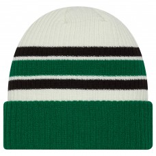 Dallas Stars New Era Cream/Kelly Green Vintage Cuffed Knit Hat