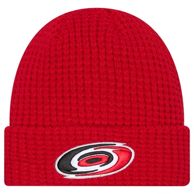 Carolina Hurricanes New Era Red Waffle Cuffed Knit Hat