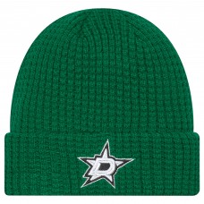 Dallas Stars New Era Kelly Green Waffle Cuffed Knit Hat