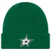 Dallas Stars New Era Kelly Green Waffle Cuffed Knit Hat