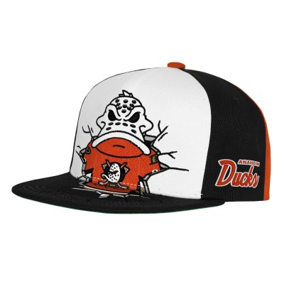 Подростковая Anaheim Ducks Mitchell & Ness Orange Mascot Snapback Hat