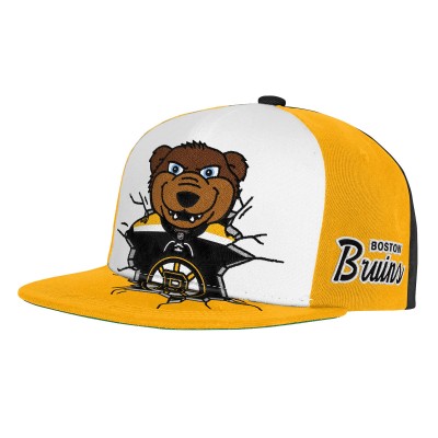Подростковая Boston Bruins Mitchell & Ness Black Mascot Snapback Hat