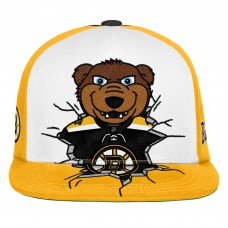 Подростковая Boston Bruins Mitchell & Ness Black Mascot Snapback Hat