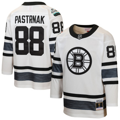 Детская джерси Boston Bruins David Pastrnak Mitchell & Ness White 2019 All-Star Game Power Play