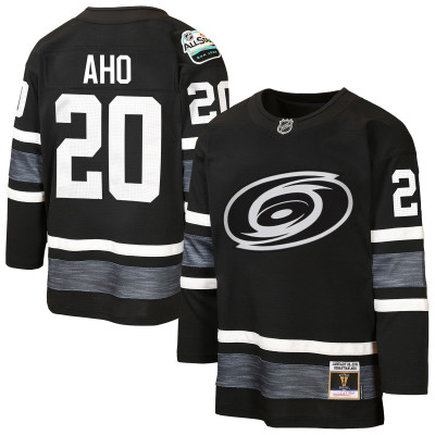 Подростковая Carolina Hurricanes Sebastian Aho Mitchell & Ness Black 2019 All-Star Game Power Play Jersey