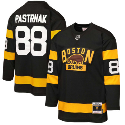 Детская джерси Boston Bruins David Pastrnak Mitchell & Ness Black 2016 Winter Classic Power Play