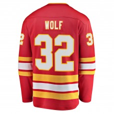Джерси Calgary Flames Dustin Wolf Fanatics Red Home Breakaway