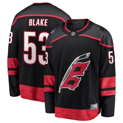 Джерси Carolina Hurricanes Jackson Blake Fanatics Black Home Breakaway