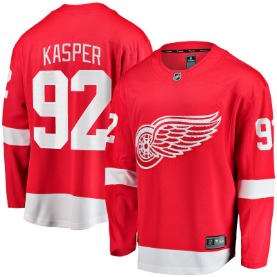 Джерси Detroit Red Wings Marco Kasper Fanatics Red Home Breakaway