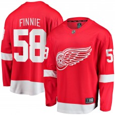 Джерси Detroit Red Wings Emmitt Finnie Fanatics Red Home Breakaway