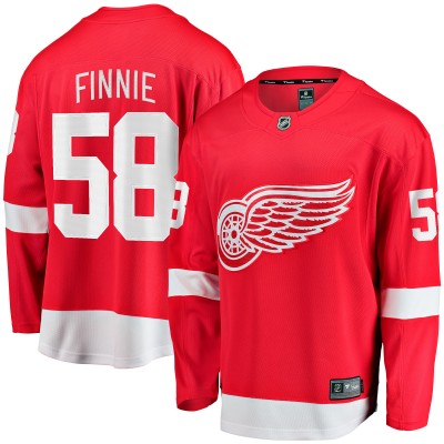 Джерси Detroit Red Wings Emmitt Finnie Fanatics Red Home Breakaway