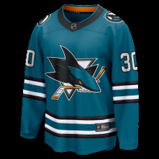 Джерси San Jose Sharks Yaroslav Askarov Fanatics Teal Home Breakaway